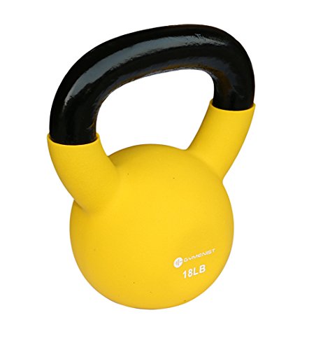 GYMENIST Kettlebell Fitness Iron Weights with Neoprene Coating