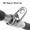 Curl Pulldown Bar with Full Rotation and Rubber Handle for Gym