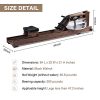 Water Rowing Machine with Bluetooth Monitor Training Exercise