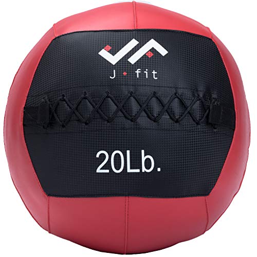 j/fit Medicine Ball, Red/Black, 20-Pound