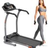 Electric Folding Treadmill Exercise Machine Bluetooth