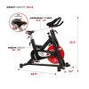 Sunny Health & Fitness Evolution Pro Magnetic Belt Drive Indoor Cycling Bike