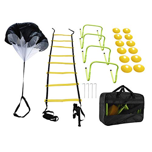 Yaegoo Speed Agility Training Set, Include 1 Resistance Parachute