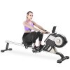 Magnetic Rowing Machine with LED Monitor and Adjustable Resistance