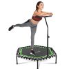 Mini Trampoline Rebounder Trainer with Adjustable Handle Bar