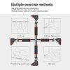 DEDAKJ Pull Up Bar, Locking Door Pullup Bar Chin Up
