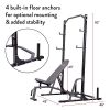 Body Champ Launch Bench Set with 2-Piece Power Rack
