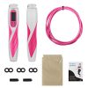 Kuject Skipping Rope Pink, Adjustable Weighted Handle Jump Rope