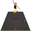 Large Exercise Mat 8' x 6' x 7mm | Ultra-Durable Non-Slip Rubber