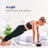 Yes4All Wooden Wobble Balance Board – Exercise Balance Stability Trainer