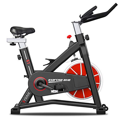 SYRINX Exercise Bike Indoor Cycling Bike for Home Gym