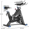 Indoor Cycling Exercise Bike 44lbs Flywheel Belt Drive