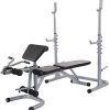 Sporzon Multifunctional Workout Station Adjustable Olympic Workout Bench