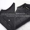 fuinloth Women's Padded Vest, Stand Collar Lightweight Zip