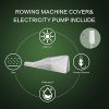Mr. Right Oak Water Rowing Machine with Bluetooth LCD Monitor - Home Fitness Rower