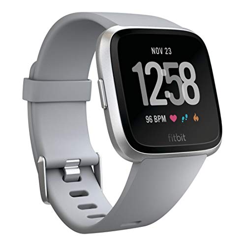Fitbit Versa Smart Watch, Gray/Silver Aluminium, One Size