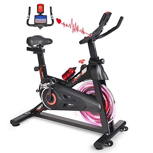 MBB Indoor Exercise Bike Stationary 35 LBS Flywheel,450 LBS Super Support