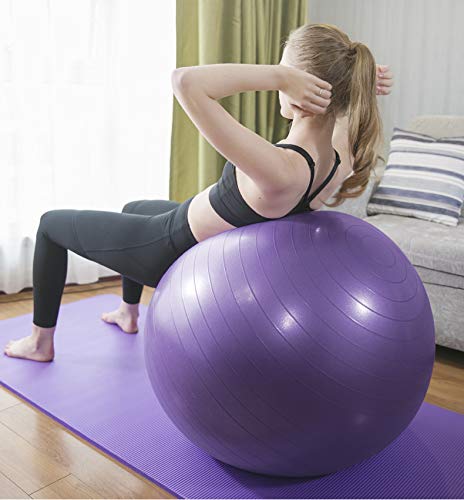 Jueachy Yoga Ball Professional Balance Ball(55-65cm)
