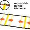 H&H 12 Rung Agility Ladder, Adjustable Agility Training