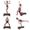 Sandinrayli 27'' Fitness Aerobic Step Riser Trainer Height Adjustable
