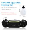 Upgraded Running Belt with Water Bottles and Large Pocket for 6.5-Inch Smartphones