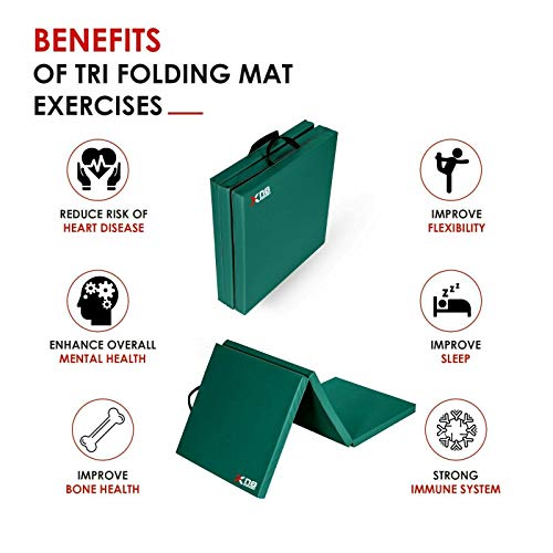 Xn8 Thick Tri Fold Folding Gymnastic Exercise Mat