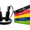 JimboGym Speed Jump Rope, Adjustable - for Adults and Kids