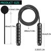 LEKEONE Ropeless Jump Rope,Switchable Dual Mode Ropeless
