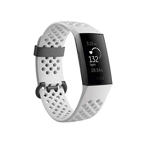 Fitbit Charge 3 SE Fitness Activity Tracker Graphite/White Silicone