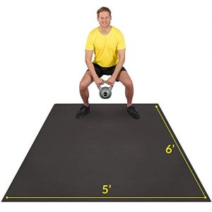 Exercise Mat 6'x5'x7mm | Large Workout Mat for Home