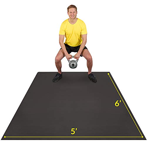 Exercise Mat 6'x5'x7mm | Large Workout Mat for Home