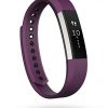 Fitbit Alta Fitness Tracker, Silver/Plum, Large
