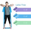 A AZURELIFE Resistance Bands, Professional Non-Latex Elastic Exercise Bands