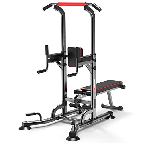 vin Power Tower Pull Up Bar Dip Station Adjustable Height