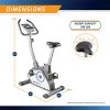 Marcy Magnetic Upright Bike With 8 Levels of Resistance