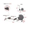 Sunny Health Magnetic Rowing Machine with 16 Resistance Levels for Full-Body Workout