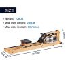 Water Rowing Machine for Home Use Wood Gyms Training Equipment