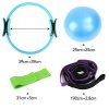 MANLI 15'Pilates Ring Set, Yoga Fitness Circle, Resistance Loop Exercise Band