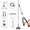 LAT Pull Down Pulley System Gym, 2M Cable Pulley Attachments for Gym
