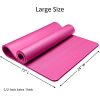 Yoga Mat 1/2-Inch Extra Thick Exercise Mat High Density