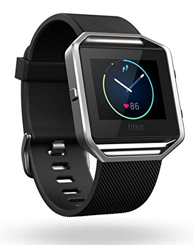 Fitbit Blaze Smart Fitness Watch, Black, Silver