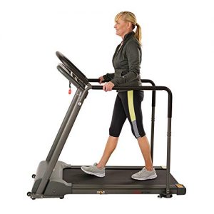 Sunny Health & Fitness Walking Treadmill with Low Wide Deck
