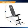 Exercise Utility Bench for Upright, Incline, Decline