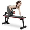 GARTIO Foldable Flat Weight Bench, Utility Heavy-Duty