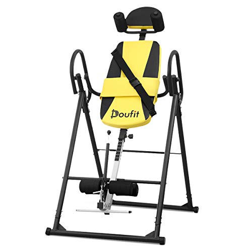Doufit Inversion Table for Back Pain Relief, Foldable Heavy Duty
