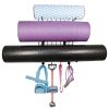 Yoga Mat Rack Wall Mount Foam Rollers Holder Free Adjustment