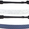 Hipsy 2pk Women's Adjustable NO Slip Running Headbands