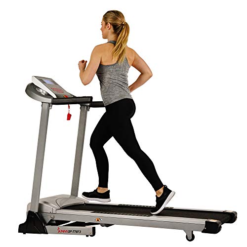 Sunny Health, Fitness Electric Folding Treadmill with Auto Incline