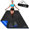 Sensu Large Exercise Mat – 6’ x 4’ x 8.5mm Extra Thick Workout Mats