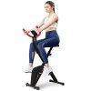 pooboo Foldable Exercise Bike with LCD Display Stationary Bike